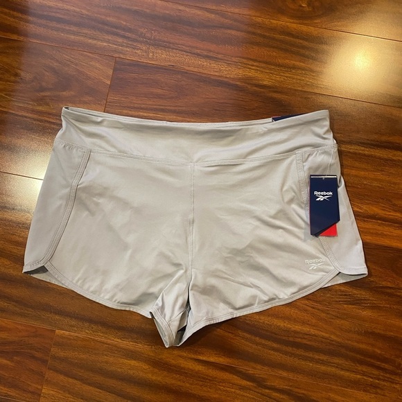 Reebok Marathon Vector Gray Athletic Shorts XXL - Picture 2 of 12